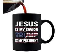 Coffee Cup | Jesus is My Savior Mug - Political Coffee Mugs Ceramic, Republican for Conservatives, Novelty Gift for Men