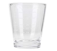 Coffee Cup Milk Cup Measuring Glass High Borosilicate Transparent with Ounce Milliliter Scales for Home Office Coffee Shop Professional Baristas 80ml Capacity 6x6.8cm
