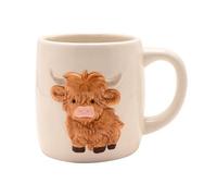 Coffee Cup Mug Highland Cow Country Living White Ceramic Farm Animal Tea 470 Ml
