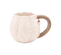 Coffee Cup Mug Pumpkin Shaped Country Living 430ml White Ceramic Novelty 430ml