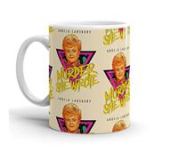 Coffee Cup Murder She Wrote Retro Realness Humous Tea Mugs Modern Cup for Anniversary Kitchen Latte