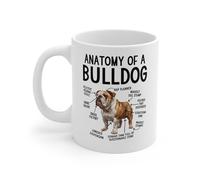 Coffee Cup of A Bulldog, English Bulldog Lover Durable Ceramic Coffee Mug Funny Cup for Festive Everyday Home