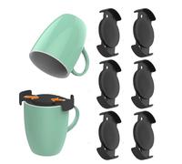 Coffee Cup Organiser, Coffee Mug Holder, Expandable Stackable Storage Solution, Adjustable Container Organiser, 6-Piece Kitchen Cabinet, Saves Space and Stays Organised for Coffee Cup