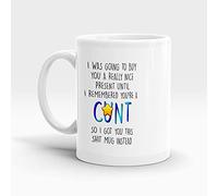 Coffee Cup Rude Offensive C*nt Mugs Swear Word Gifts Adult Humour Banter Colleague Husband Boyfriend Best Friend Present Birthday Xmas,11 oz