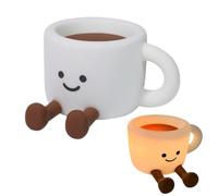 Coffee Cup Shaped Night Light Cute Silicone Touch LED Light Soft Light Bulbs USB Charging Suitable for Nighttime feedings, Getting up at Night, or Reading Before Bed.