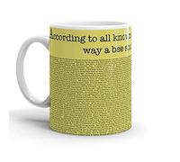 Coffee Cup The Entire Bee Movie Script Classic Porcelain Coffee Mug Humous Tea Cups for Restaurant Office Festive