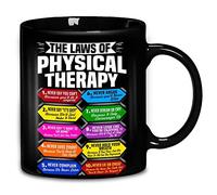 Coffee Cup The Laws of Physical Therapy Therapist Presents Humous Porcelain Coffee Mug Classic Hot Drink Cup for Cafes Kitchen Coworkers