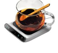 Coffee Cup Warmer, 3 Temperature Levels Tea Coasters for Desk - Automatic Shut-off Plate Warmer - for Kitchen, Bedroom, Office and Travel