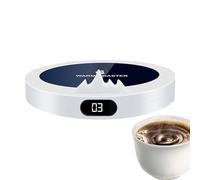 Coffee Cup Warmer - 3 Temperature Settings Tea Heater Plate - Plug-in Auto Shut Off Mug Heater - for Workplace Travel During Lunch Home Living Room Kitchen