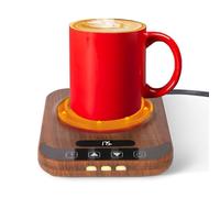 Coffee cup warmer, candle warmers, auto shut-off, 9 temperature settings and 1-12 hour timer to keep drinks like coffee, tea, water, milk and cocoa warm.
