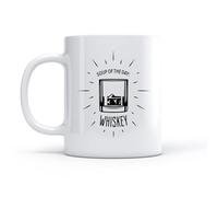 Coffee Cup Words Joke Soup of The Day Whiskey Drinks （11oz/320ml） for Coffee, Soup, Tea, Milk, Latte, hot Cocoa, Ladies, Men