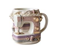 Coffee Cups | 330 ml Sewing Machine Theme Cute Ceramic Cups Tableware, Tea Cup with Sewing Machine Motif | for Tea Kitchen Home Home Table Desk Living Room Indoor Outdoor Man