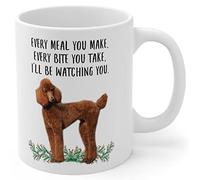 Coffee Cups Standard Poodle Red 330Ml Mug Unique Classic Cup for Cappuccino Women Hot Chocolate