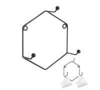 Coffee Cups Wall Mount Hexagonal Cup Holder Display Stand Metal Household Hanger Crockery Cutlery Utensils Display for Dining Room Cafe Kitchen Tea Towels Rags
