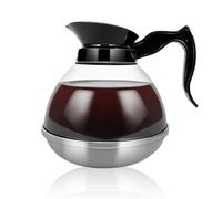 Coffee Decanter Pot, 1.2QT Universal Coffee Pot Commercial Coffee Maker Pot Replacement with Black Handle for Coffee Machine Stove Reusable