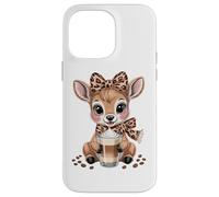 Coffee Deer With Latte For Cute Lovers Case for iPhone 14 Pro Max
