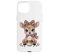 Coffee Deer With Latte For Cute Lovers Case for iPhone 15 Plus