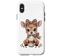 Coffee Deer With Latte For Cute Lovers Case for iPhone X/XS