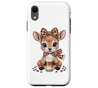 Coffee Deer With Latte For Cute Lovers Case for iPhone XR