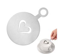 Coffee Design Stencil Reusable Snowflake Rose Heart Latte Molds