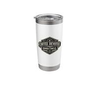 Coffee Devotee Inner Circle Funny Caffeine Design Stainless Steel Insulated Tumbler