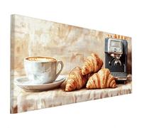 Coffee Diamond Art Kits Adults, 5D Diamond Painting Modern 2025 Design New, Square Full Drill Crystal Art Kit, DIY Cross Stitch Crafts Embroidery Pictures for Home Living Wall Room Decor 90x40cm S-12