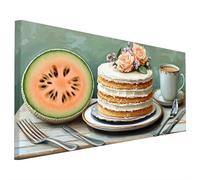 Coffee Diamond Art Kits Adults, 5D Diamond Painting Modern 2025 Design New, Square Full Drill Crystal Art Kit, DIY Cross Stitch Crafts Embroidery Pictures for Home Living Wall Room Decor 110x50cm A-2