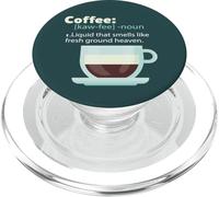 COFFEE Dictionary Definition Meme Smells Fresh Ground Heaven PopSockets PopGrip for MagSafe