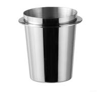 Coffee Dispenser With Double Handle And Precision Measuring Capability, Constructed From Stainless Steel To Use And Clean Coffee Transfer(51mm Silver)