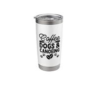Coffee, Dogs and Canoeing Stainless Steel Insulated Tumbler