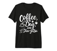 Coffee Dogs Jiu Jitsu BJJ Training Premium T-Shirt