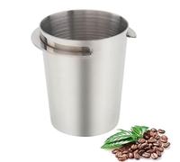 Coffee Dosing Cup 54mm, Stainless Steel Espresso Coffee Dosing Cup Espresso Coffee Machine Accessories, Coffee Powder Feeder Part Coffee Grinder Powder Cup Compatible with 54mm Portafilter