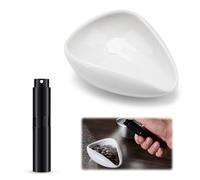 Coffee Dosing Cup and Spray Bottle Set, Coffee Bean Dosing Cup Dosing Tray Espresso Accessories Coffee, Ceramic Dosing Tray, Coffee Accessories for Dining Room Hotel Family