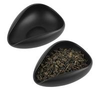 Coffee Dosing Cup, Coffee Bean Dosing Cup, Dosing Cup with Tea Spoon Rest, Ceramic Measuring Cups for Espresso and Coffee Bean Storage, 10.5 x 7.5 x 3.5 cm