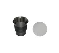 Coffee Dosing Cup Metal Dosing Cup Filter Powder Transfer Efficient Tool Perfect for Machine Reusable Double Coffee Filter
