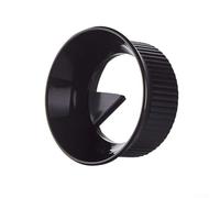 Coffee Dosing for Ring for Moka Pot 82MM and 90MM - Plastic Distributor Tool Compatible with 2-6 Cup Espresso Makers, Transparent & Black(Black 82MM)