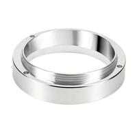 Coffee Dosing Funnel, Espresso Coffee Dosing Ring Coffee Accessories Portafilter Funnel Barista Tool (Silver, 53mm)