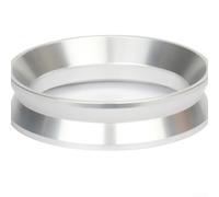 Coffee Dosing Ring, Espresso 58MM53MM51MM Aluminium Perfect for Mess-Free Dusting Shaker with Receiver(58MM Silver)