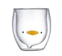 Coffee Double Wall Glass Mug Cup Christmas Anti-scalding Cute Creative Cartoon Tea Bear Cat Dog Animal Gift Double-layer