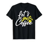 Coffee Drinker Let’s Get Coffee Value Graphic T-Shirt, Men, Black, M
