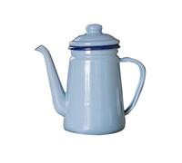 Coffee Drip Kettles 1100ML Enameled Tea Kettle Outdoor Camping Kettle Lug Hand Brewed Coffee Pot Long Spout Slim Mouth Kettle