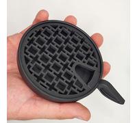 Coffee Drip Tray Insert Replacement for Nespresso Vertuo Pop+, Compatible with MS 624913, Made in USA, Multiple Designs & Colors Available (Black, Squares Design)