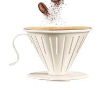 Coffee Dripper - For Over Coffee Maker - Paperless For Over Kafee Maker | Portable Reusable Dripper Funnel For Brew Hand-Grinding Families Household Morning Routine Kitchen Café Travel Gift