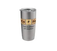 Coffee Element of Energy Funny Periodic Table of Elements Stainless Steel Insulated Tumbler