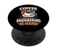 Coffee Engineering Humor Graphic for Engineers Thinkers PopSockets Adhesive PopGrip