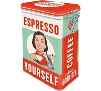 Nostalgic-Art 31104 Say It 50s Espresso Yourself, Aroma Tin