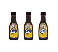 Coffee Essence 3X241ml - Camp Chicory & Coffee Essence with Added Sugar - Total 723ml -Traditional British and Baking Ingredient for Walnut Cake, Iced Drinks and Desserts