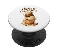Coffee & Existential Dread Funny Coffee Lover Pun PopSockets Adhesive PopGrip