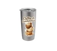 Coffee & Existential Dread Funny Coffee Lover Pun Stainless Steel Insulated Tumbler