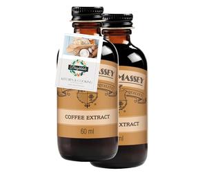 Coffee Extract Bundle for Nielsen Massey Coffee Extract 60ml 2 Pack + Brightdale Kitchen Booklet